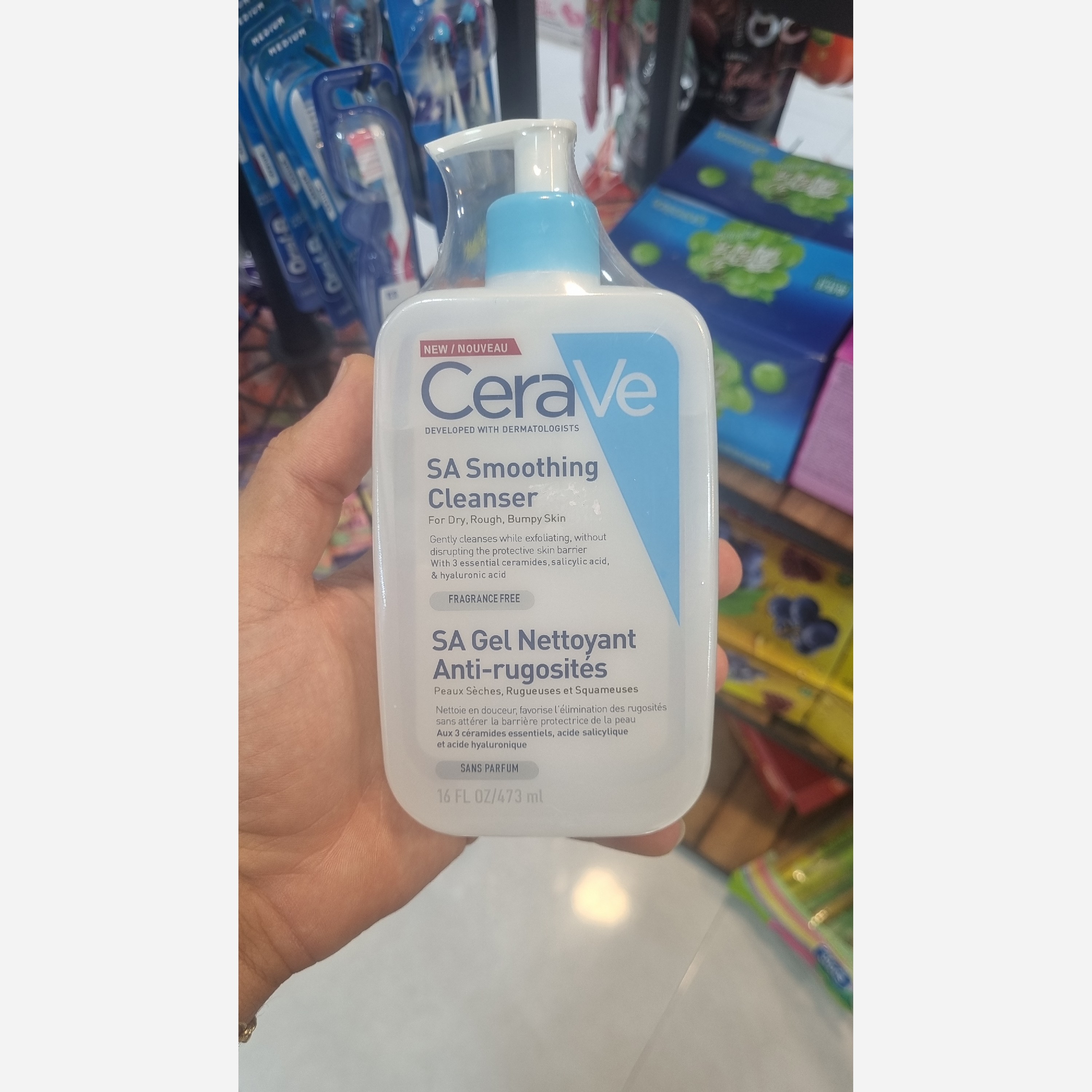 ژل شسستشو سراوی CeraVe مدل SA Smoothing  473 میل