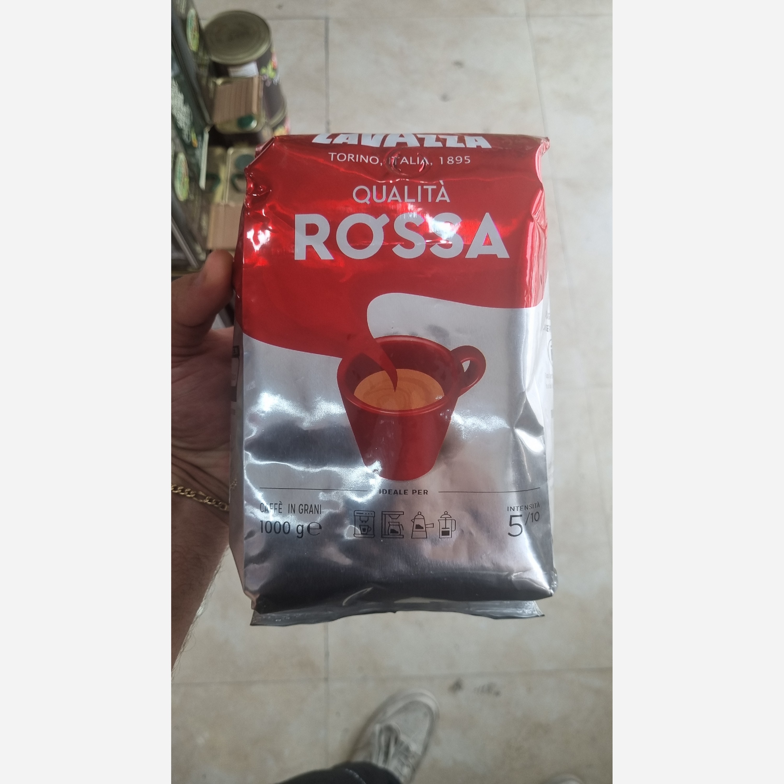 قهوه 1 کیلویی لاوازا روسا ایتالیایی
