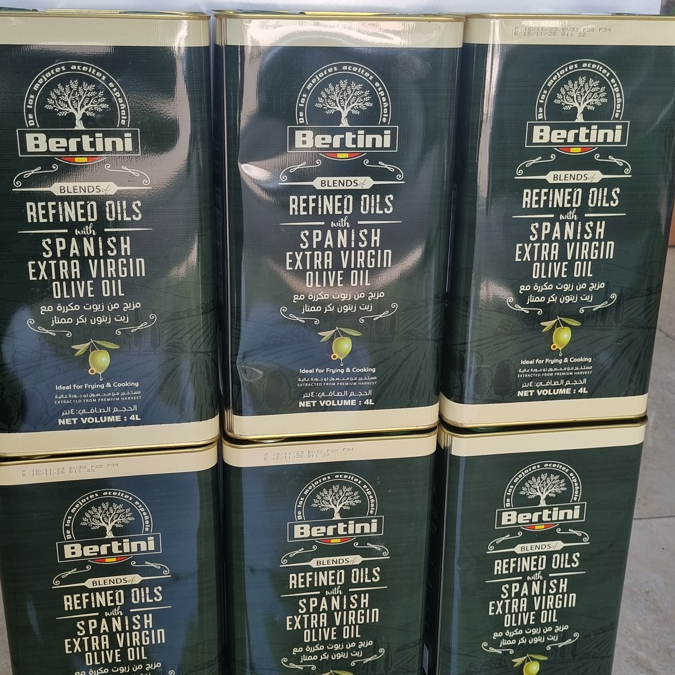 روغن زیتون بریتینی اسپانیایی 4 لیتری بکر ممتاز